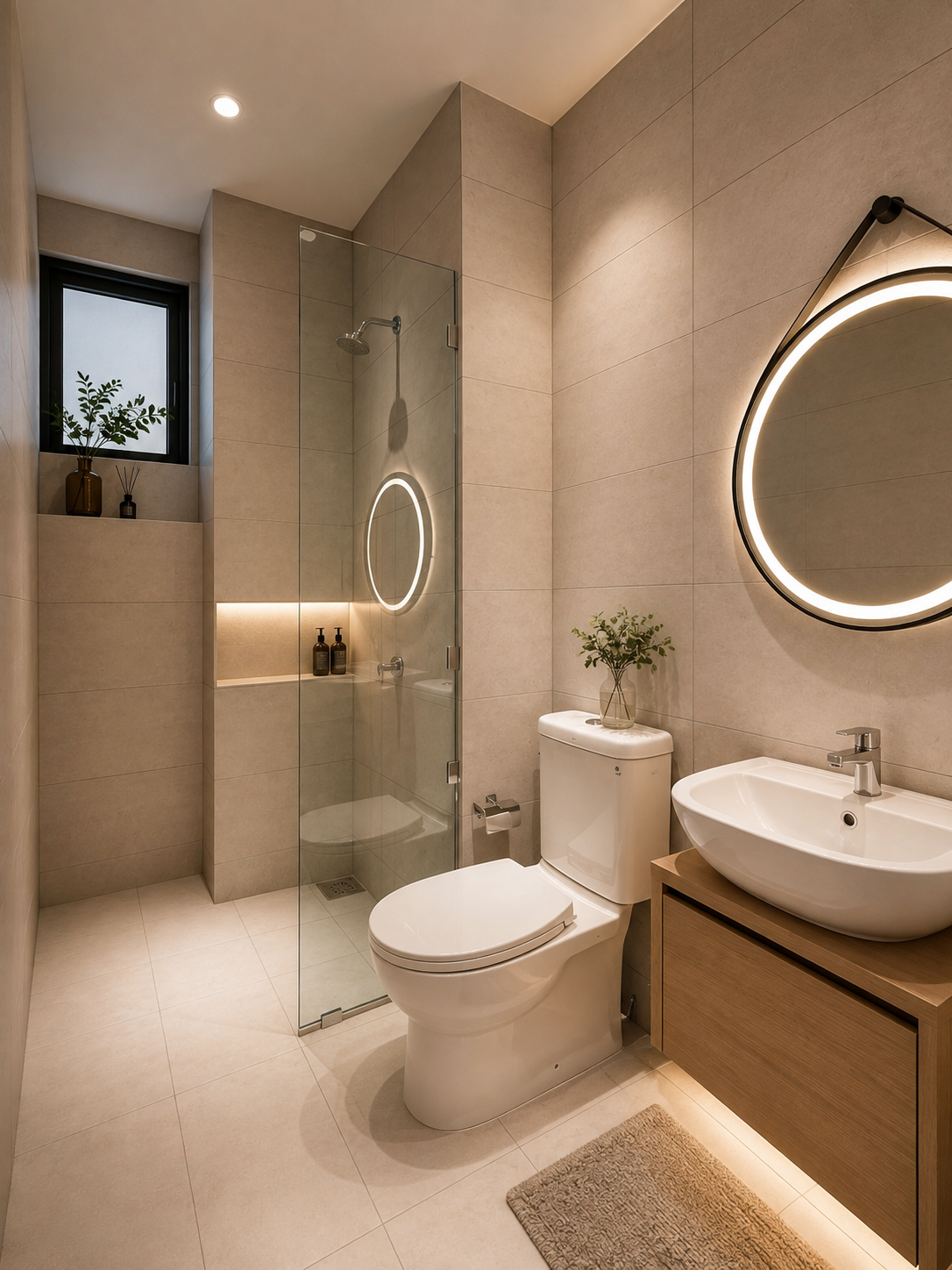 Atlas Residences bathroom interior