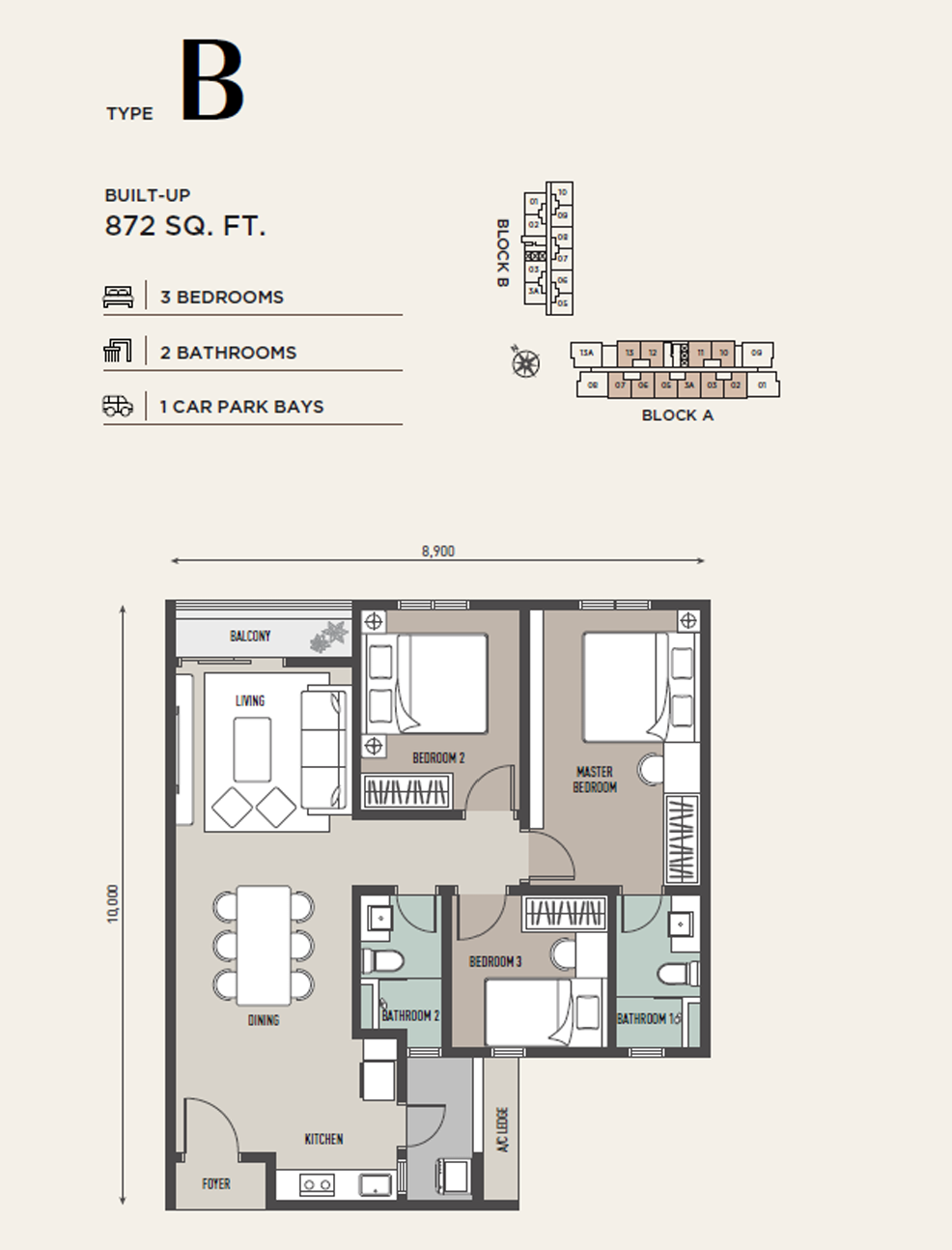 Type B floor plan