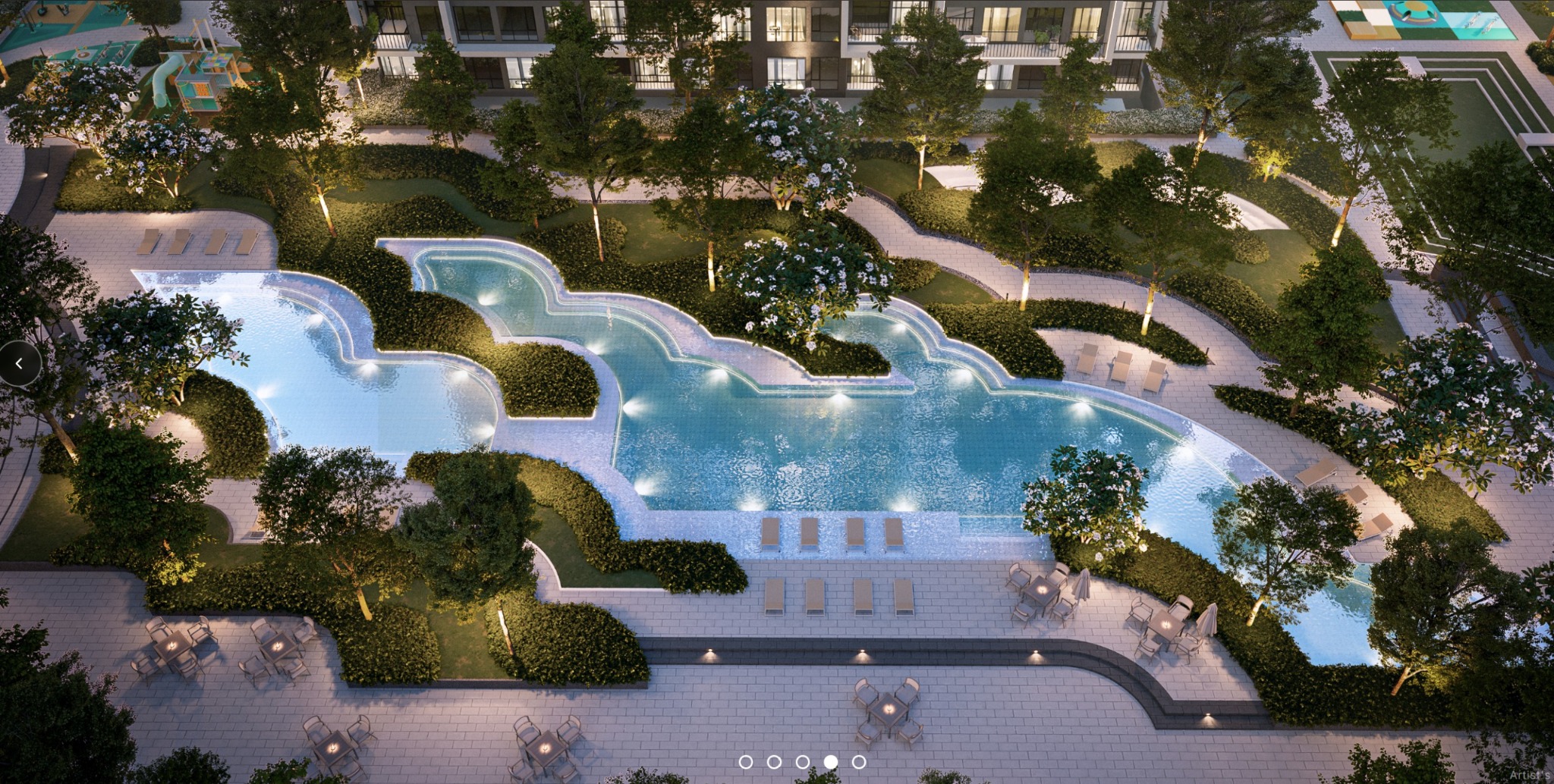 Atlas Residences resort-style pool facility